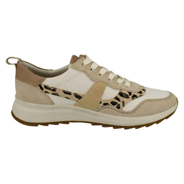 Clarks Ladies Clarks Retro Detailed MI-X EVA Lace Up Trainers DashLite Jazz