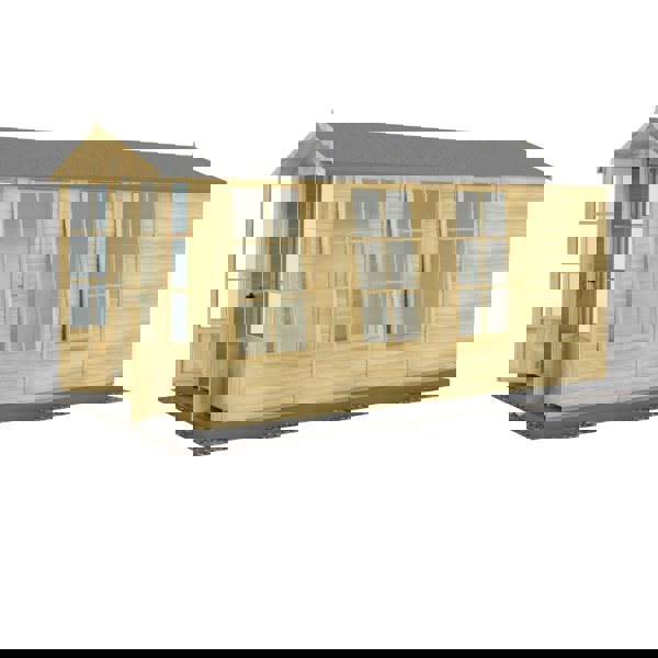 Shire Westminster 13x7 12mm interlock Clad wooden Summerhouse