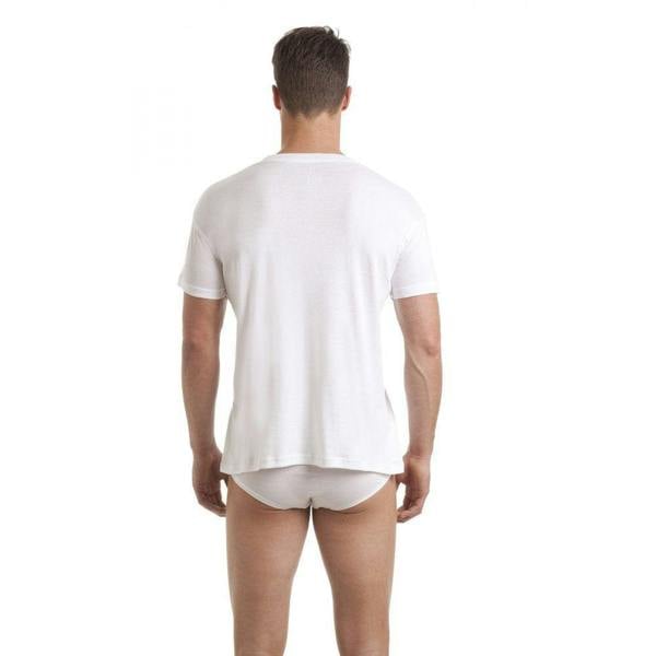 Haigman Three Pack White Crew Neck T-Shirt
