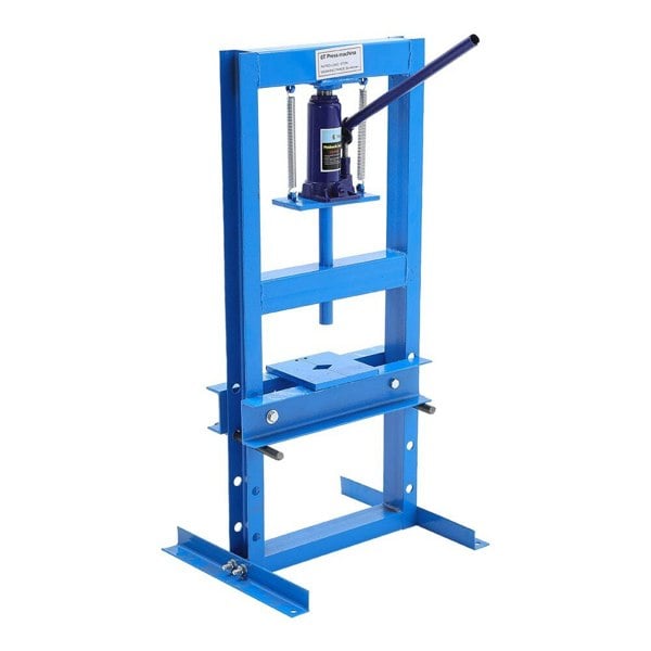 6/12/20Ton Blue Hydraulic Shop Press with Press Plates Workshop Presses Living and Home 6 Ton
