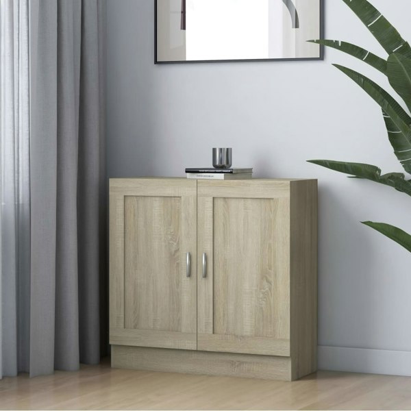 Berkfield Book Cabinet Sonoma Oak 82.5x30.5x80 cm Engineered Wood