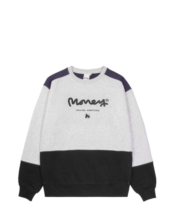 Money Chop Sig Player Crew Grey Melange