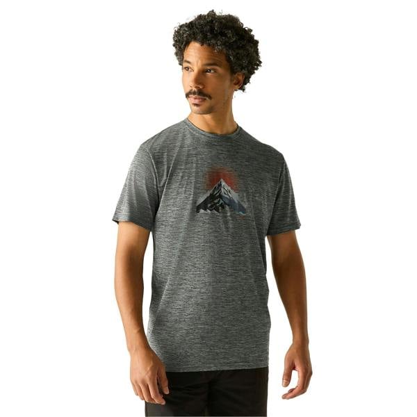 Regatta Mens Fingal Mountain Marl T-Shirt - Dark Storm - 