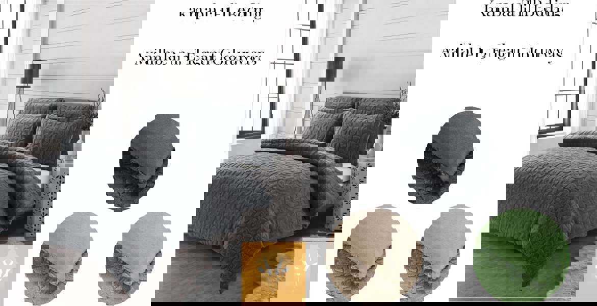 HomeSpace Direct Leaves Teddy Grey Duvet Cover Set