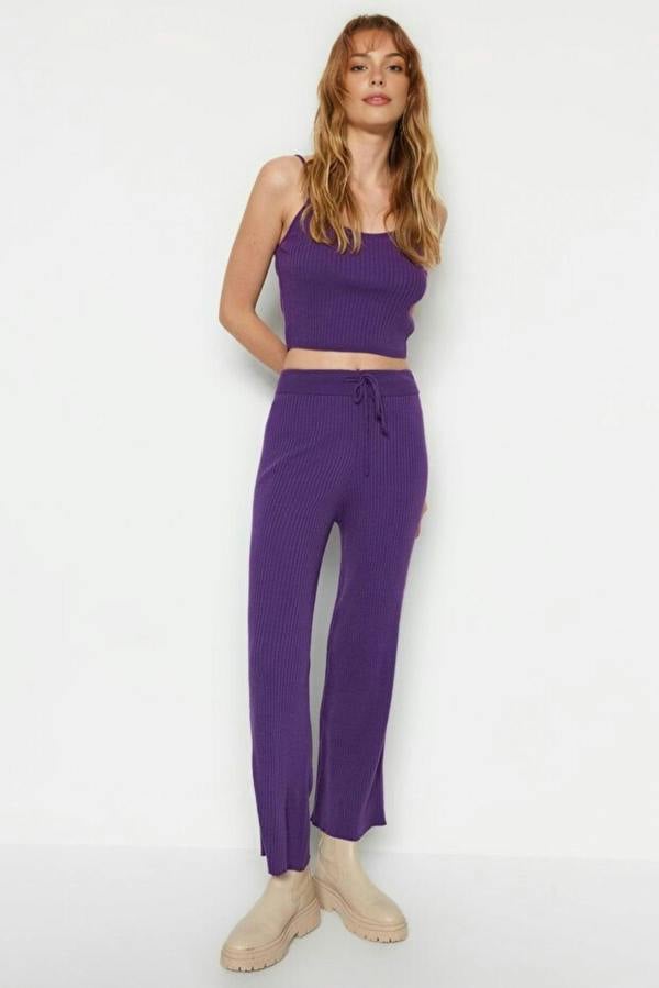 WOVCOR 3-Piece Knit Cardigan, Top & Pants Set
