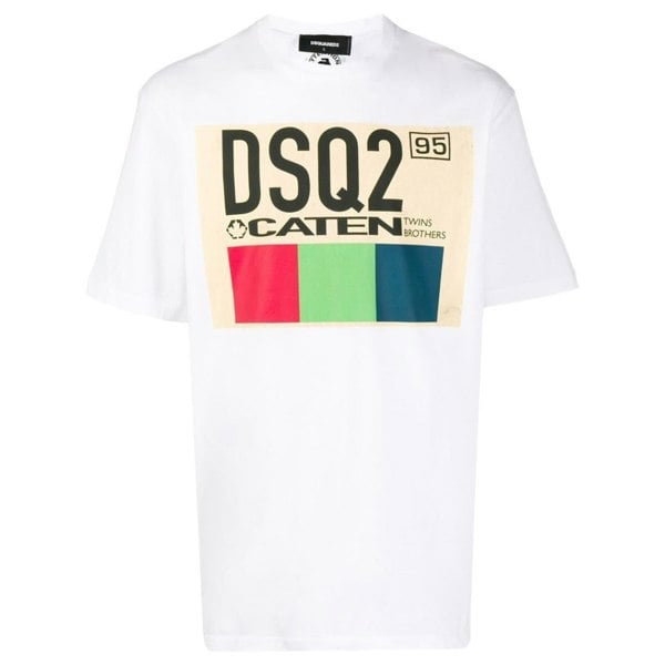 DSQUARED2 S71GD0880 S22427 100 WHITE T-SHIRT Mens M
