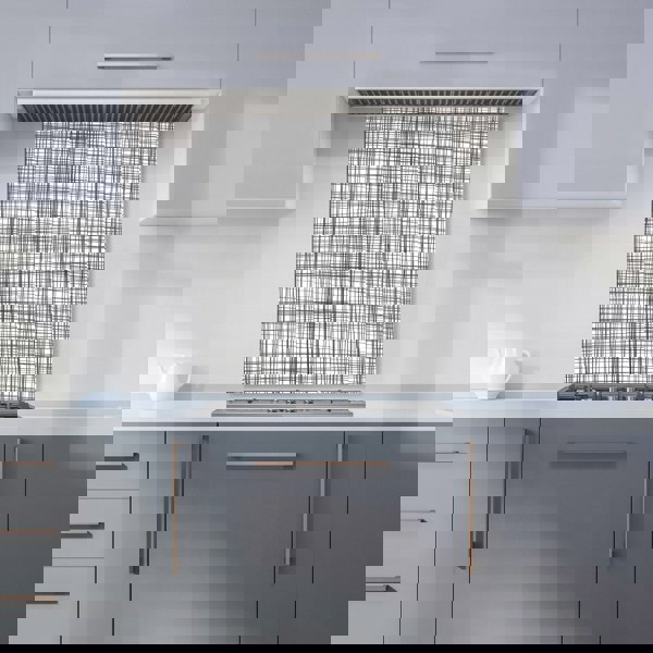 Warren Reed - Designer Monochrome Pencil Scribble Kitchen Splashback