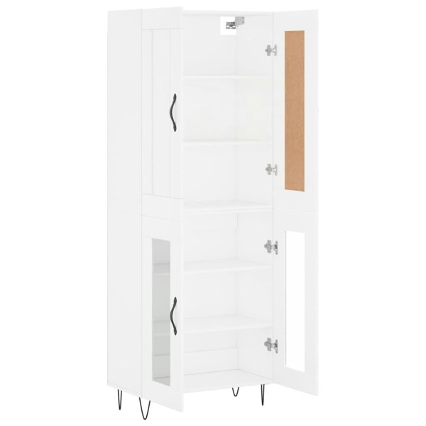 Berkfield Highboard White 69.5x34x180 cm Engineered Wood