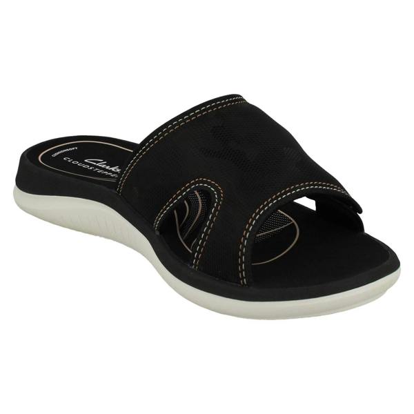Clarks Ladies Cloudsteppers By Clarks Camo Detailed Mule Sandals Glide Bay 2