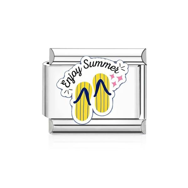 Serafina Enjoy Summer Flipflop | Italian Style Bracelet Charm