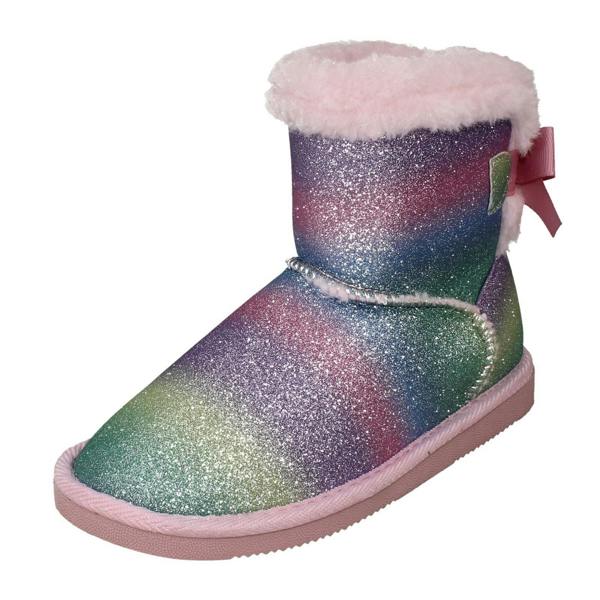 Spot On Girls Spot On Fur Trim Ankle Boots