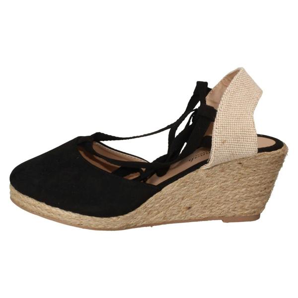 Savannah Ladies Savannah High Espadrille Wedge Sandals F2294