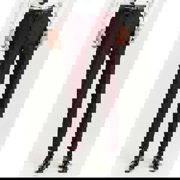 Paul Andrew Regent - Men's Burgundy 2 Piece Double Breasted Suit