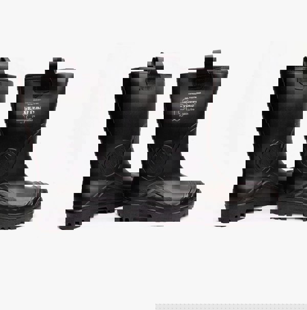 Grafters M928A Mens Safety Rigger Wellies Boots Black
