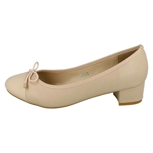 Spot On Ladies Spot On Mid Heel Court Shoes