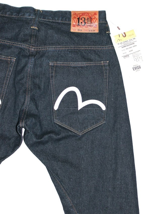 Evisu 2018 Yamato Military Drop Crotch Blue Jeans - Nova Clothing