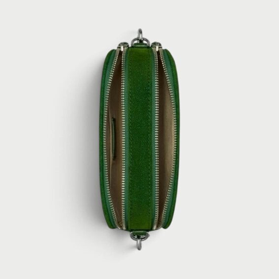 Tory Burch Miller Flocked Mini Crossbody Bag Emerald Green