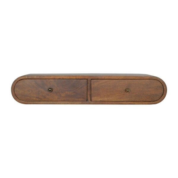 Wyld Haus Peschiera Floating Chestnut London Console 2 Drawers