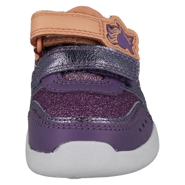 Clarks Girls Clarks Light Weight Casual Trainers With Esmerelda Sea-Unicorn Motif Ath Horn T