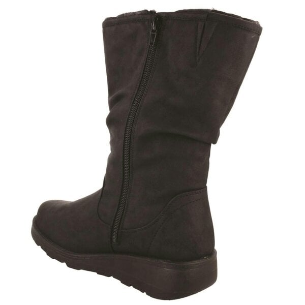 Spot On Ladies Spot On EEE Wide Fit Fur Lined Dog Walker Boot F4469