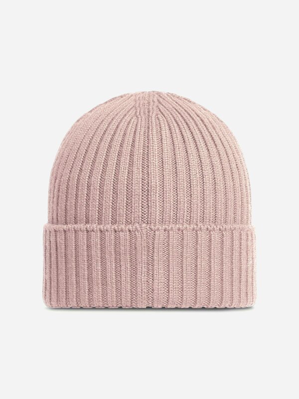 Moncler Enfant Girls Wool Logo Beanie Hat in Pink