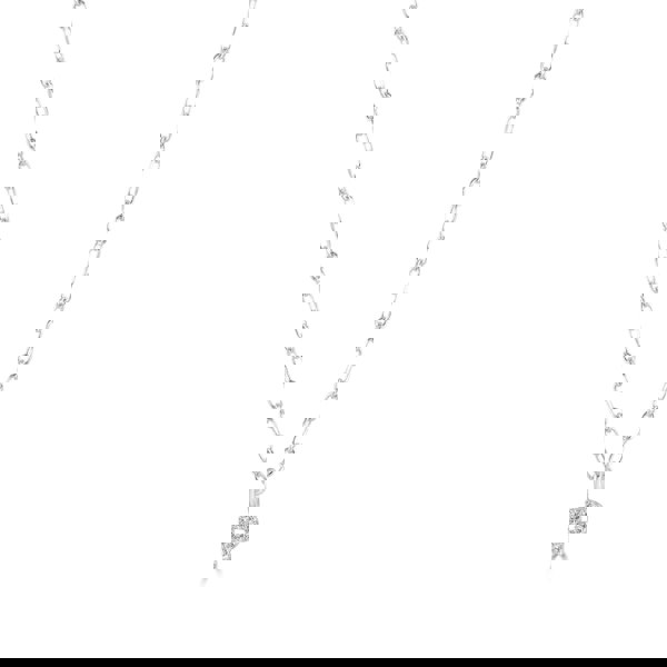 Sterling Silver Crystal Initial Necklace - MYLEE London