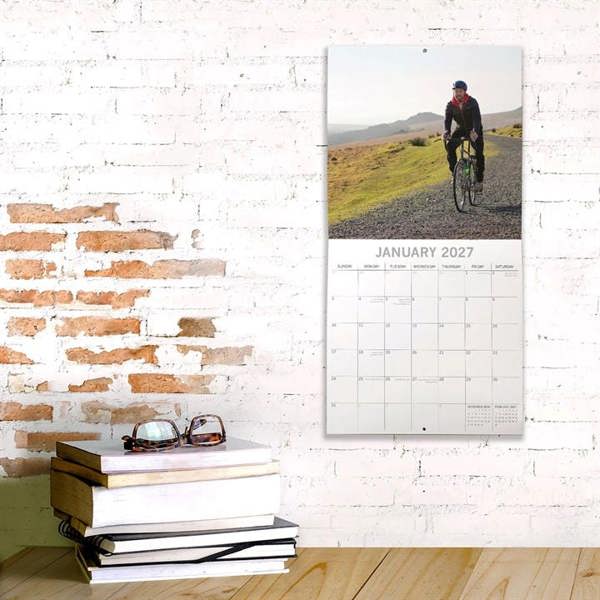 Cycling Calendar 2027, Wall Calendars, Month To View, Sports, Gift