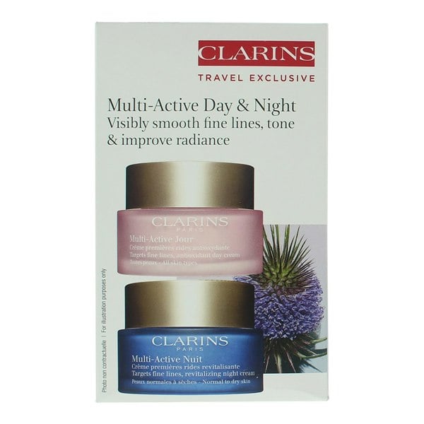 Clarins Multi-Active 2 Piece Gift Set: Day Cream 50ml - Night Cream 50ml
