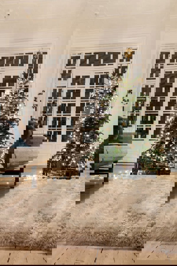 Long Wool Sheepskin Design Rug | 120x180 cm