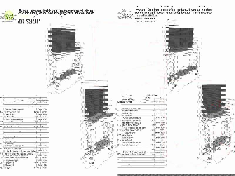 Wooden Kiln-Dry Workbench with Pegboard – Sturdy and Durable Workstation for Garages, Workshops, and Sheds with Tool Organization Panel, Available with Wheels or Without