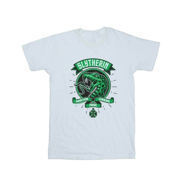 Harry Potter Boys Slytherin Toon Crest T-Shirt - White