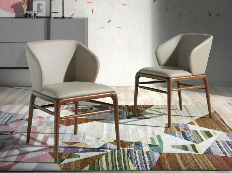 Angel Cerdá Dark Mink Leatherette Chair 4065