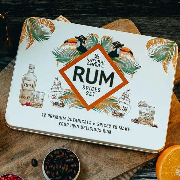 Natural & Noble DIY Rum Kit Alongside Botanicals