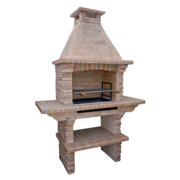 Callow Mediterrani Light Stone Masonry BBQ - Charcoal (402L)