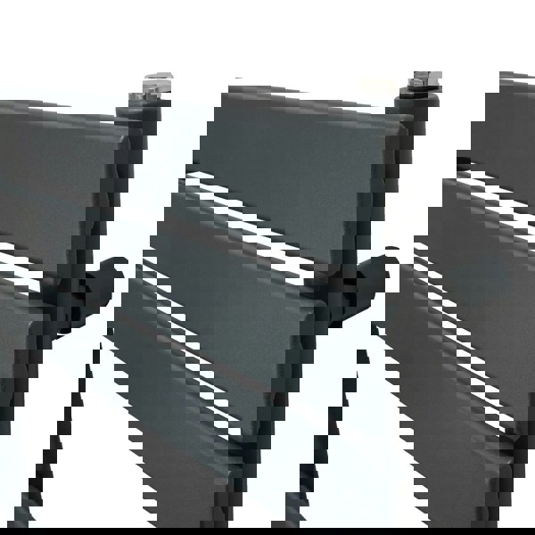 Monstershop Flat Panel Towel Radiator – 1200mm x 500mm – Anthracite Grey