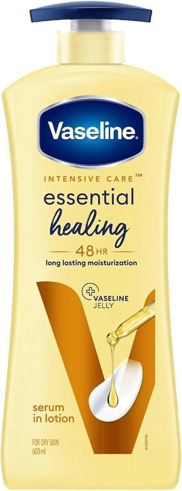 Vaseline Essential Healing Moisturising Body Lotion Pump 600ml
