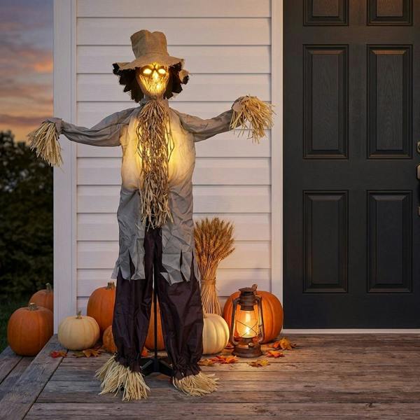 Garden Greatness Shaking LED Animated Halloween Scarecrow