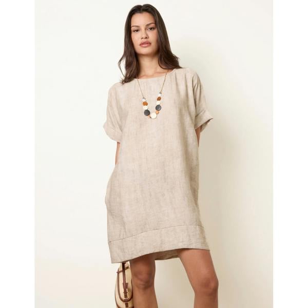 Blue Vanilla Washed Effect Tunic Dress