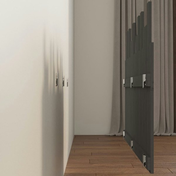 Berkfield Wall Headboard Grey 127.5x3x80 cm Solid Wood Pine