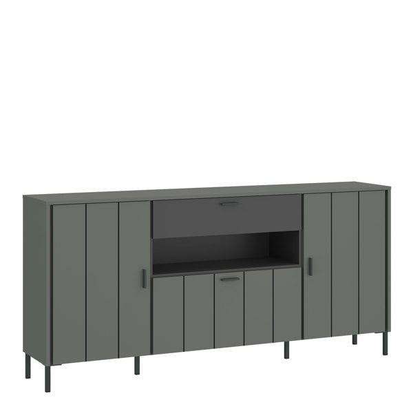 Furniture To Go Arundel Sideboard 2 Door 1 Flap 1 Drawer in Green/Grey