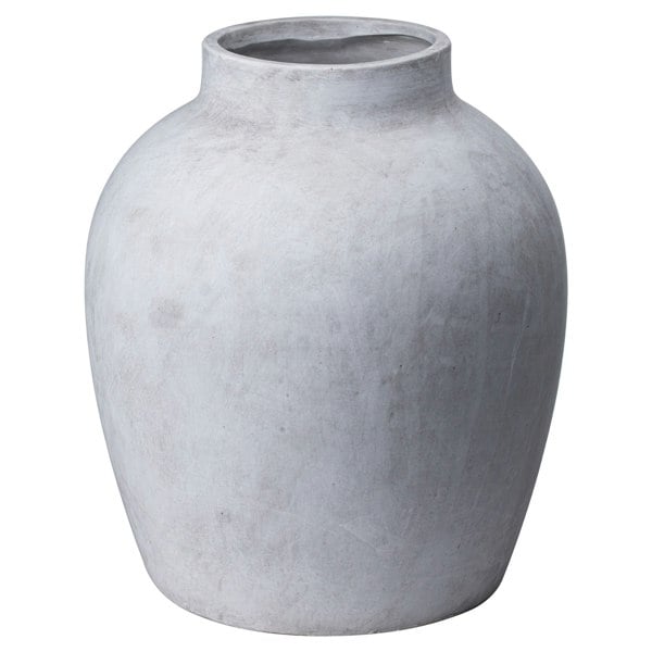 Hill Interiors Darcy Stone Effect Vase - Stone