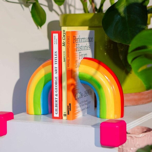 Love Frankie Rainbow Bookends