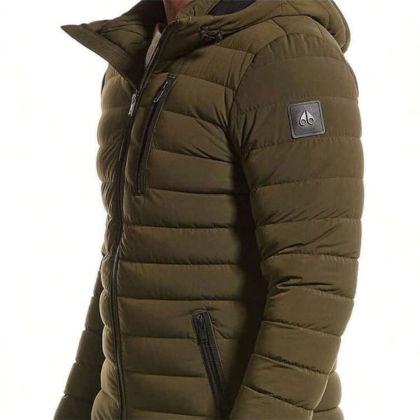 Moose Knuckles Hooper Quilted Down Filled Men's Jacket - Park Green