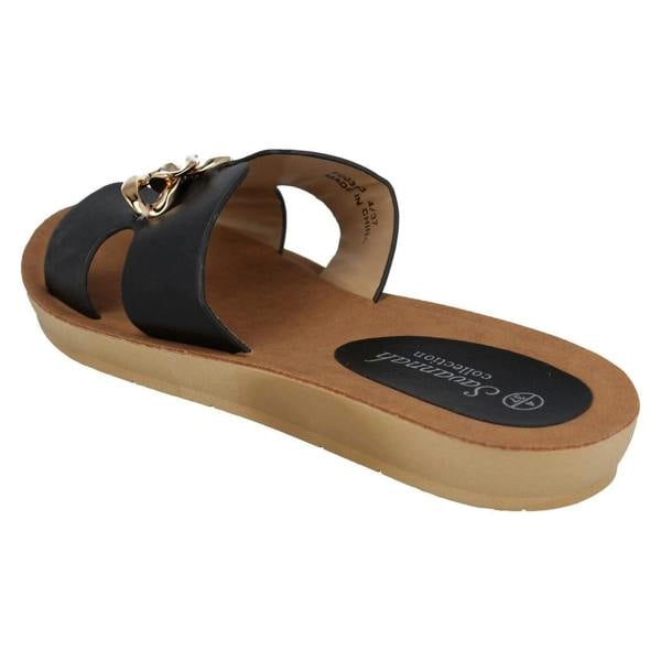 Savannah Ladies Savannah Open Toe Casual Mules