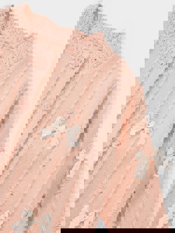 GWD Twinkle Bow Pink Cardigan