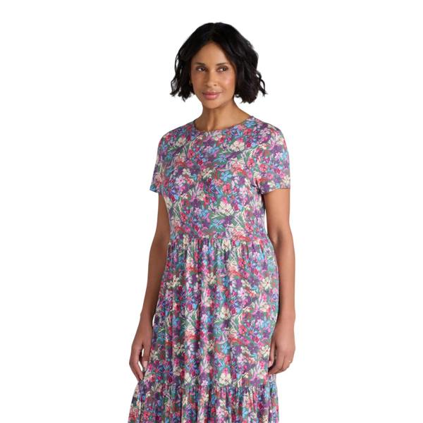 Mountain Warehouse Womens/Ladies Sardinia Floral UV Tiered Dress - Multicoloured - 
