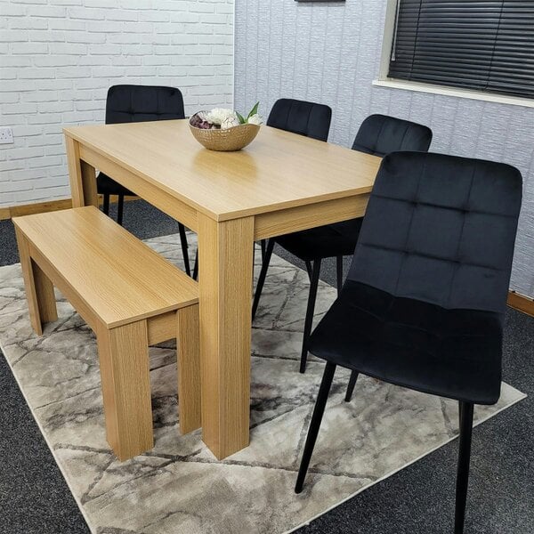 Kosy Koala Dining Table Set with 4 Chairs Dining Room and Kitchen table set of 4, and Bench