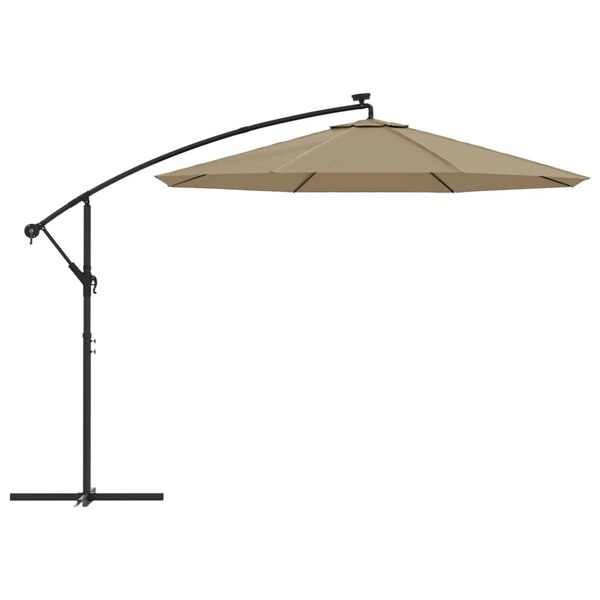 Berkfield Replacement Fabric for Cantilever Umbrella Taupe 350 cm