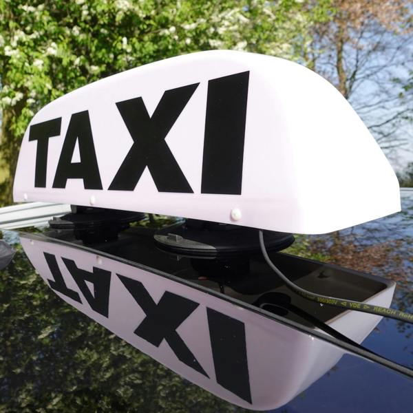 Taxi Roof Sign Illuminated Vacuum Mounted Ideal for Glass & Aluminium Signage Display Board - Light Up