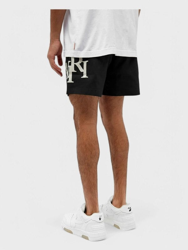 Amiri Staggered Swim Trunk Black - Supplied FashionAmiri